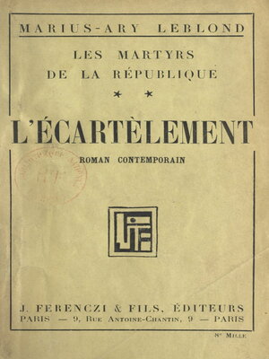 cover image of Les martyrs de la République (2). L'écartèlement